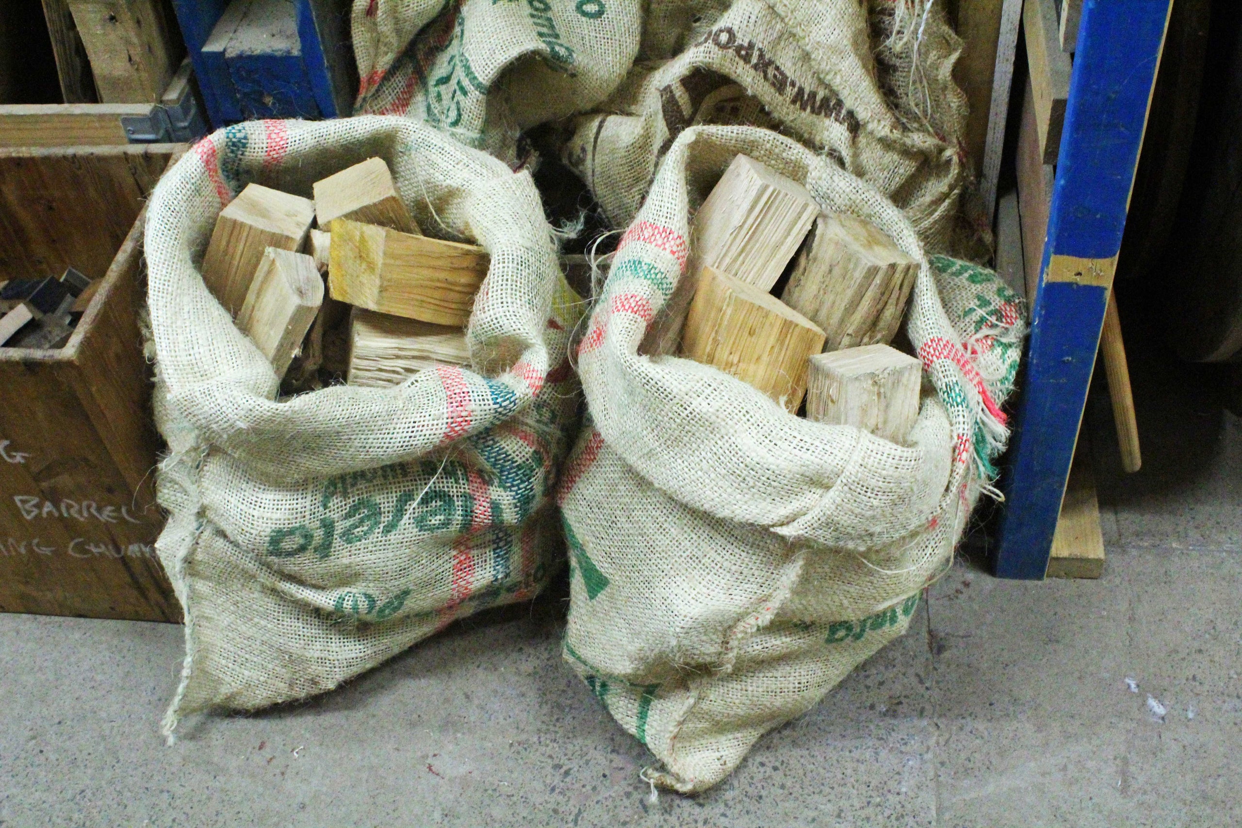 Bags of firewood sale